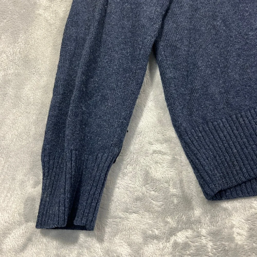 Banana Republic Sweater Mens Large Blue 100 Merino Wool Shawl Collar Pullover L